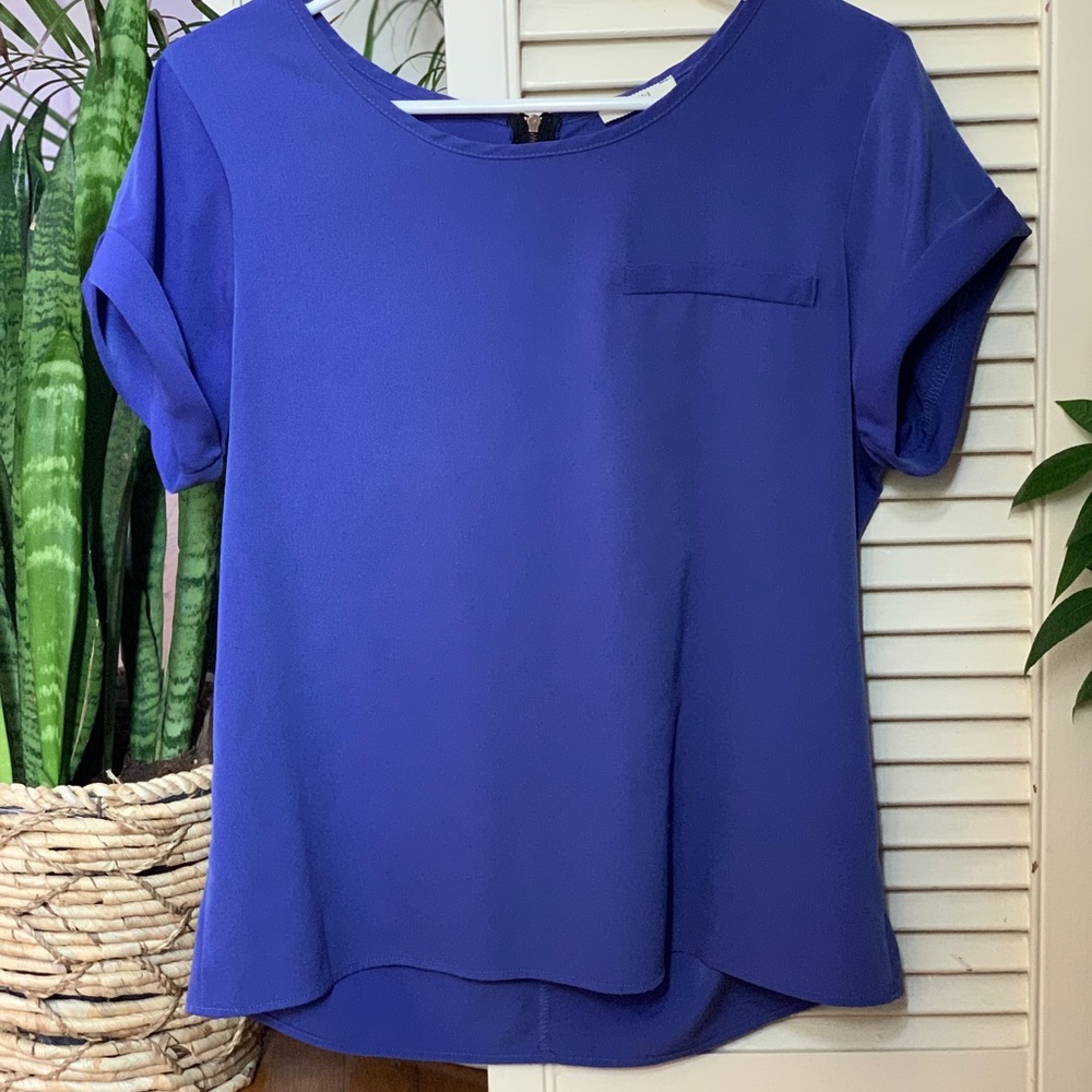 Ezra Free People purple blouse